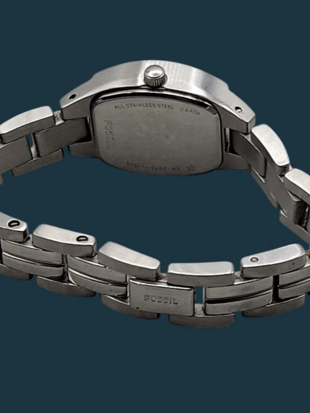 Fossil Womens Watch ES-2072 Brushed Stainless Steel 5.75